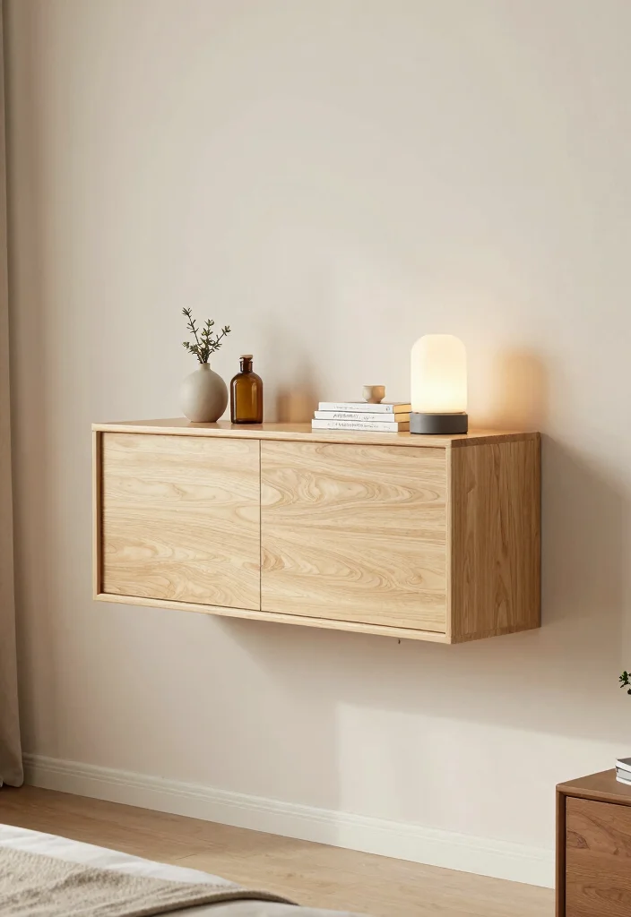 12 Small Space Bedroom Cabinet Ideas for Smart Storage 6. Floating Cabinets 0