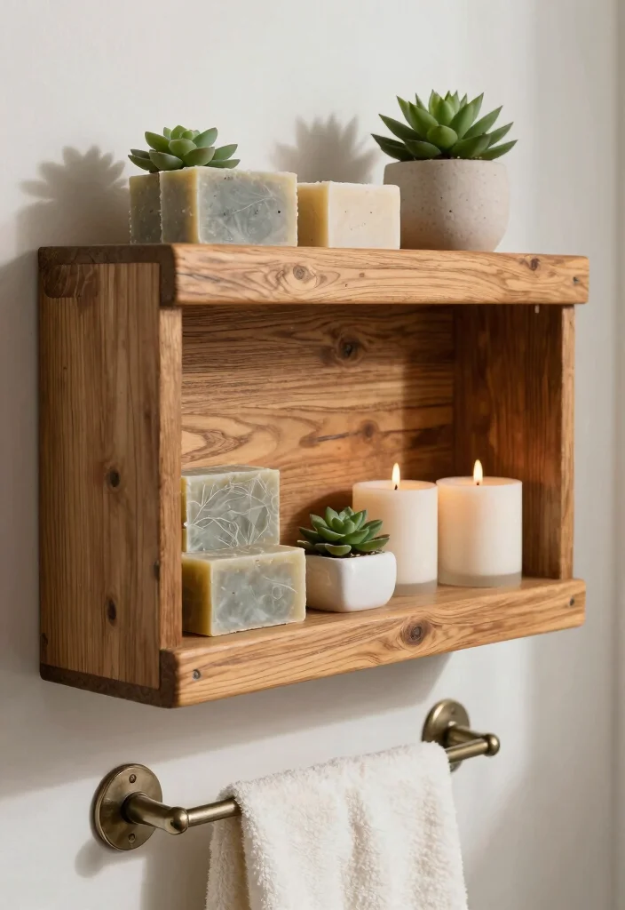 12 Wall Mounted Bathroom Shelving Ideas for Extra Storage 1 12 Wall Mounted Bathroom Shelving Ideas for Extra Storage 1. Rustic Wooden Shelves 0
