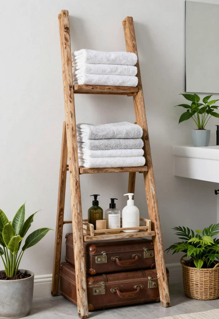 12 Wall Mounted Bathroom Shelving Ideas for Extra Storage 49 12 Wall Mounted Bathroom Shelving Ideas for Extra Storage 9. Repurposed Items as Shelves 0