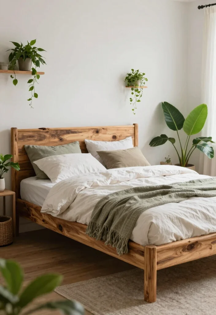 12 White Wall Bedroom Ideas for a Bright Airy Look 62 12 White Wall Bedroom Ideas for a Bright Airy Look 12. Focus on Sustainability 0