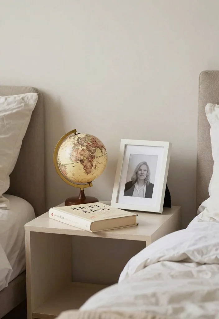 12 White and Grey Bedroom Ideas for Calm Minimal Style 9. Personal Touches 0