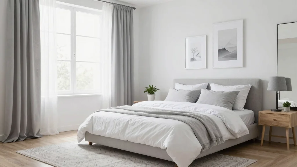 12 White and Grey Bedroom Ideas for Calm Minimal Style