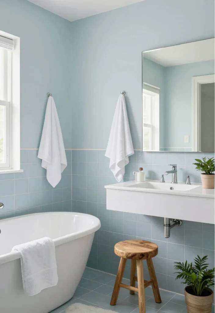 14 Aesthetic Bathroom Decor Ideas with Soft Modern Vibes 1. Soft Color Palettes 0