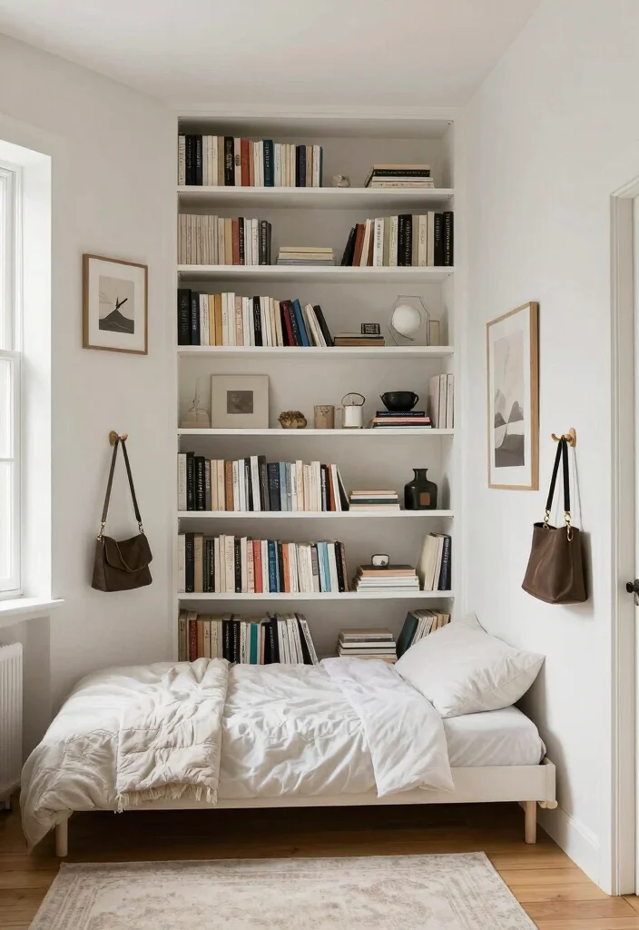 14 Bedroom Decor Ideas for Small Rooms That Feel Open 3. Use Vertical Space Wisely 0