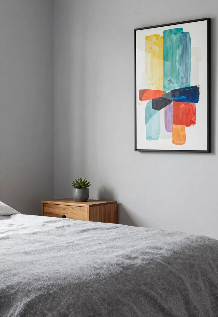 14 Bedroom Wall Color Paint Ideas to Set the Mood 6. Misty Gray for a Modern Touch 0