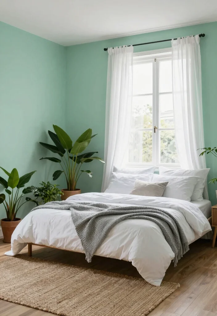 14 Bedroom Wall Paint Color Ideas for Modern Homes 1 14 Bedroom Wall Paint Color Ideas for Modern Homes 1. Serene Seafoam Green 0