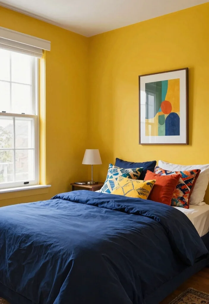 14 Bedroom Wall Paint Color Ideas for Modern Homes 26 14 Bedroom Wall Paint Color Ideas for Modern Homes 6. Radiant Mustard Yellow 0