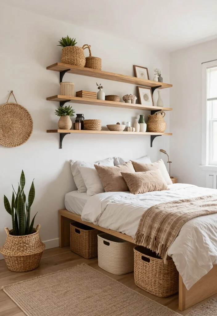 14 Boho Chic Bedroom Ideas with Texture and Personality 51 14 Boho Chic Bedroom Ideas with Texture and Personality 11. Creative Storage Solutions 0