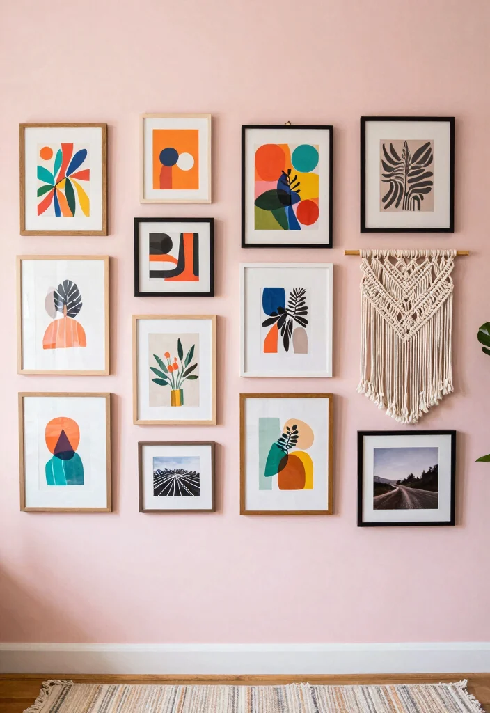 14 Boho Chic Bedroom Ideas with Texture and Personality 13 14 Boho Chic Bedroom Ideas with Texture and Personality 3. Statement Wall Art 0