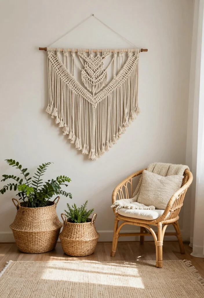 14 Boho Chic Bedroom Ideas with Texture and Personality 25 14 Boho Chic Bedroom Ideas with Texture and Personality 5. Woven Textures and Accessories 0