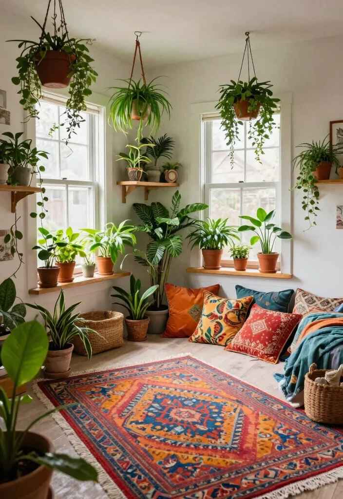 14 Boho Chic Bedroom Ideas with Texture and Personality 38 14 Boho Chic Bedroom Ideas with Texture and Personality 8. Plant Life 0