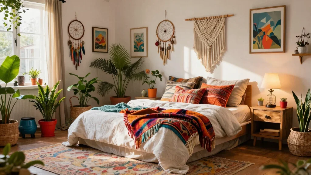 14 Boho Chic Bedroom Ideas with Texture and Personality
