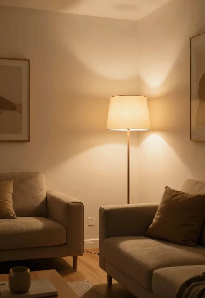 14 Cozy Living Room Decor Ideas for Everyday Comfort 7. Warm Lighting 0