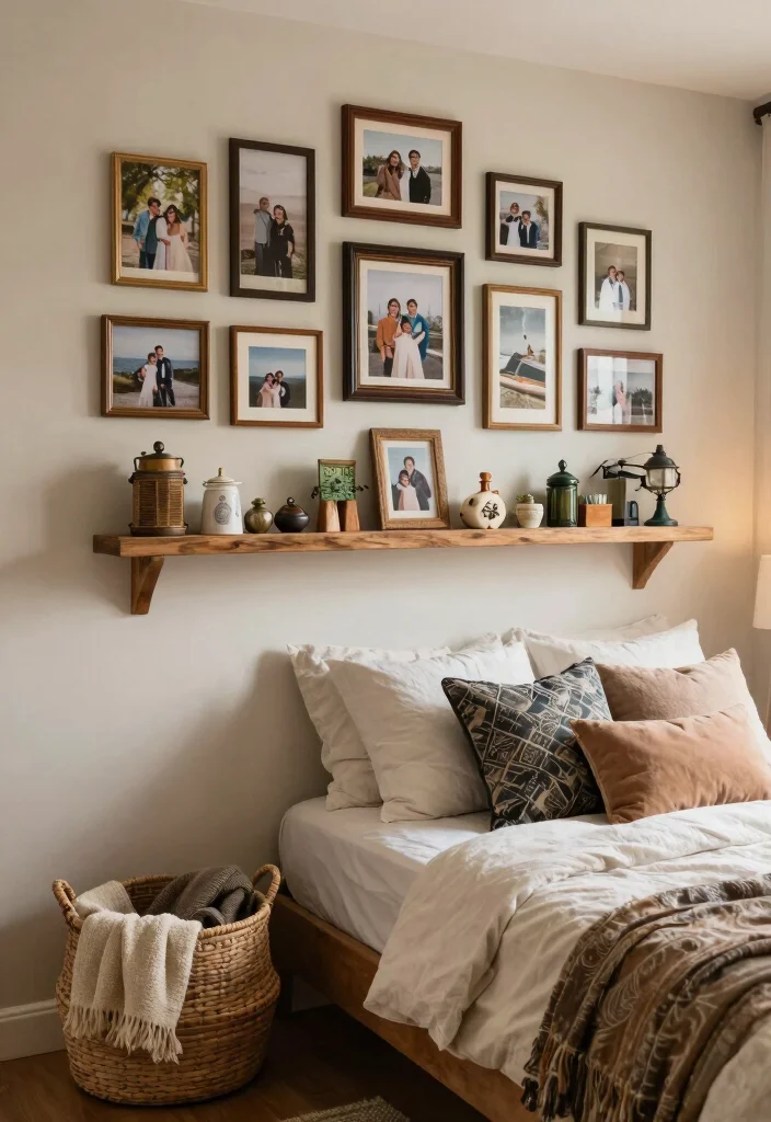 14 French Country Bedroom Ideas with Soft Romantic Style 13. Personal Touches 0