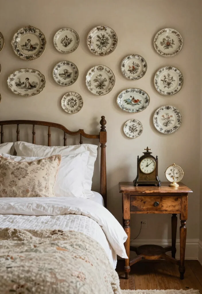 14 French Country Bedroom Ideas with Soft Romantic Style 14. A Touch of Vintage 0