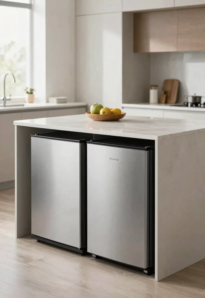 14 Kitchen Island Storage Layout Ideas for Better Function 12. Under Counter Appliances 0