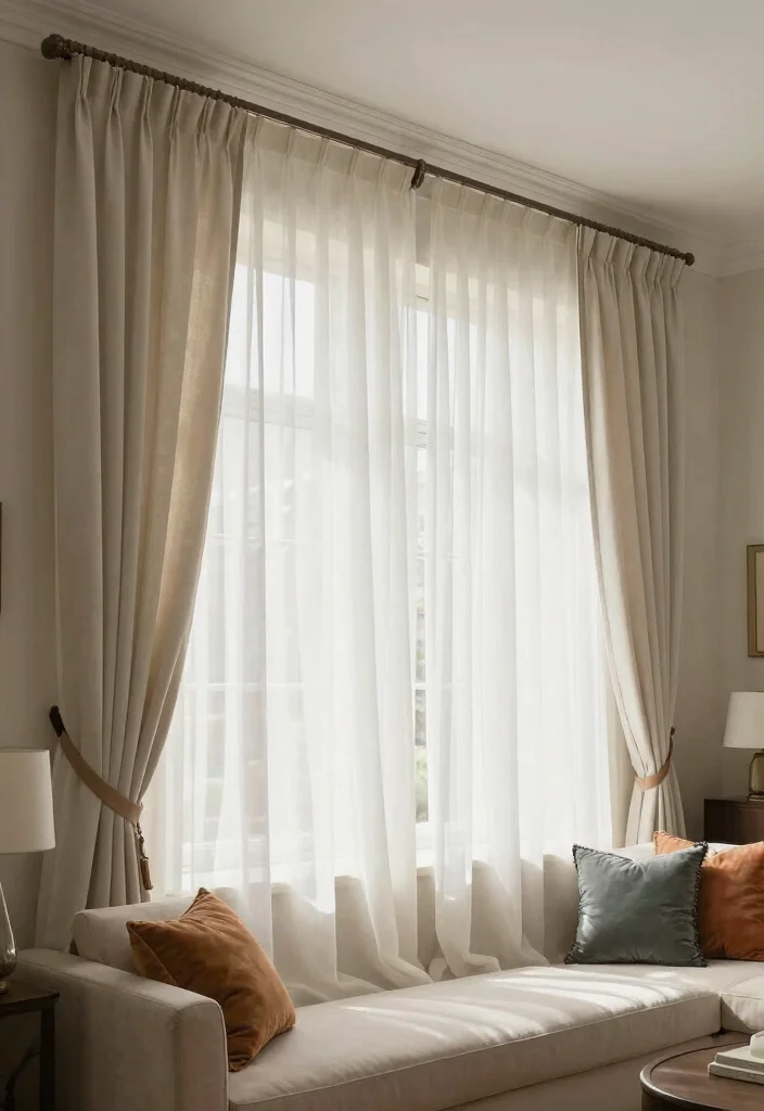 14 Living Room Extension Ideas to Add More Space 8. Floor to Ceiling Curtains 0