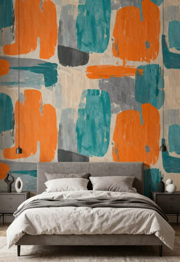 14 Master Bedroom Wallpaper Ideas with Elegant Impact 63 14 Master Bedroom Wallpaper Ideas with Elegant Impact 13. Contemporary Abstract Designs 0