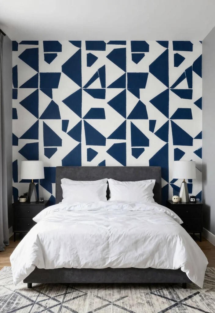 14 Master Bedroom Wallpaper Ideas with Elegant Impact 2 14 Master Bedroom Wallpaper Ideas with Elegant Impact 2. Bold Geometric Patterns 0