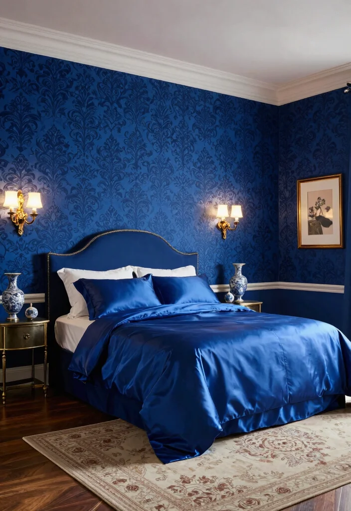 14 Master Bedroom Wallpaper Ideas with Elegant Impact 25 14 Master Bedroom Wallpaper Ideas with Elegant Impact 5. Classic Damask 0