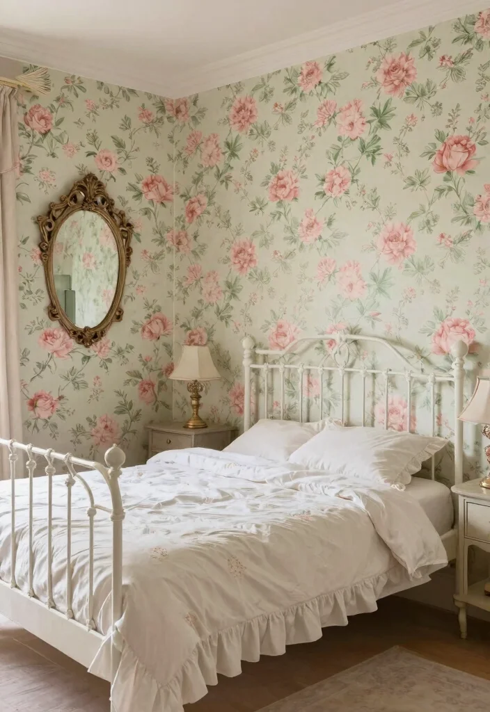 14 Master Bedroom Wallpaper Ideas with Elegant Impact 48 14 Master Bedroom Wallpaper Ideas with Elegant Impact 8. Vintage Floral Patterns 0