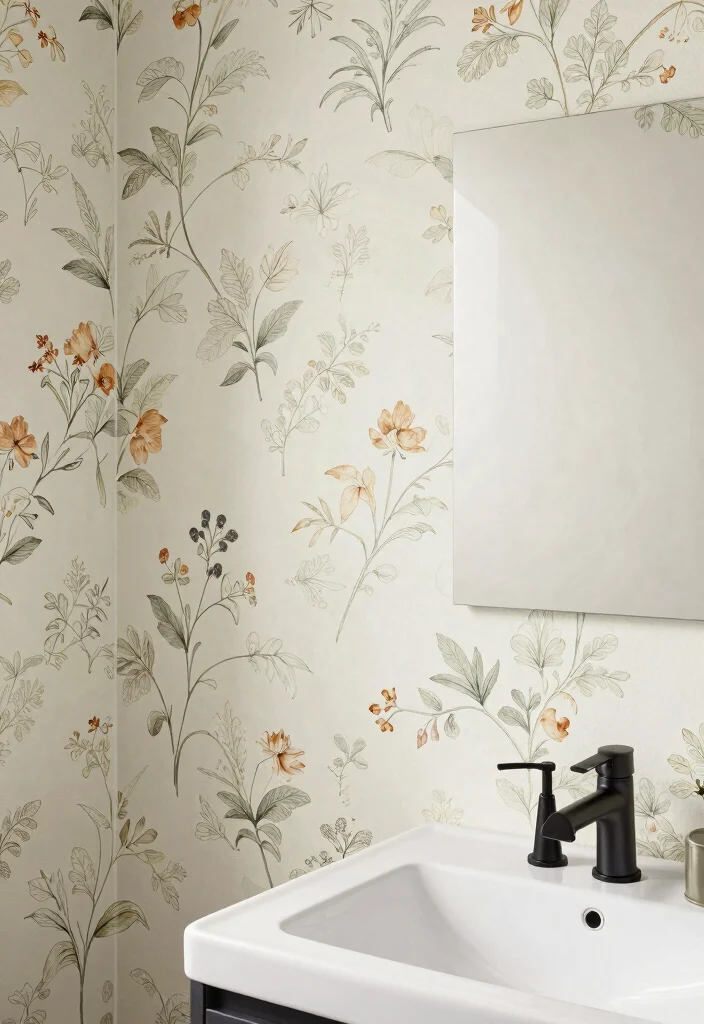 14 Modern Bathroom Wall Tile Ideas for a Sleek Contemporary Look 50 14 Modern Bathroom Wall Tile Ideas for a Sleek Contemporary Look 10. Waterproof Wallpaper Tiles 0