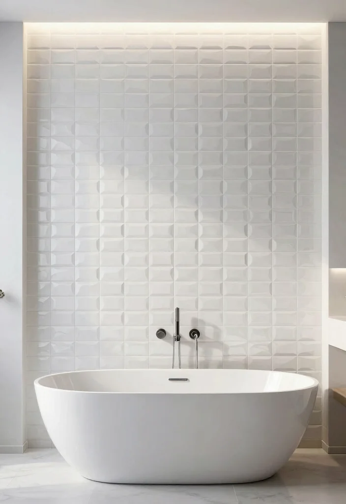 14 Modern Bathroom Wall Tile Ideas for a Sleek Contemporary Look 64 14 Modern Bathroom Wall Tile Ideas for a Sleek Contemporary Look 14. 3D Wall Tiles 0