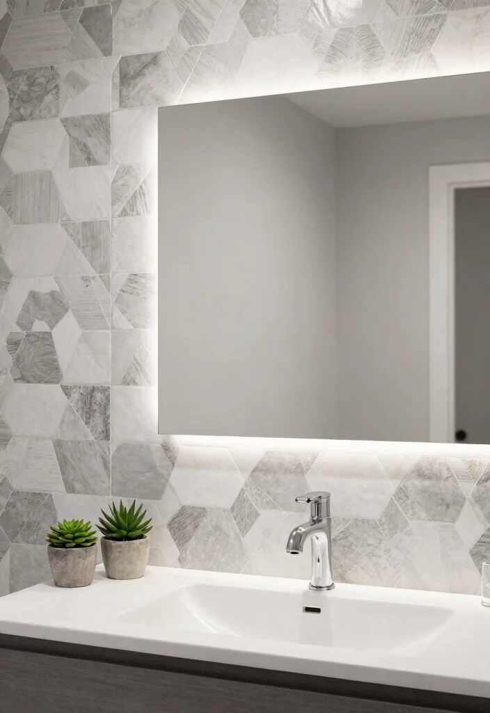 14 Modern Bathroom Wall Tile Ideas for a Sleek Contemporary Look 12 14 Modern Bathroom Wall Tile Ideas for a Sleek Contemporary Look 2. Geometric Patterns 0