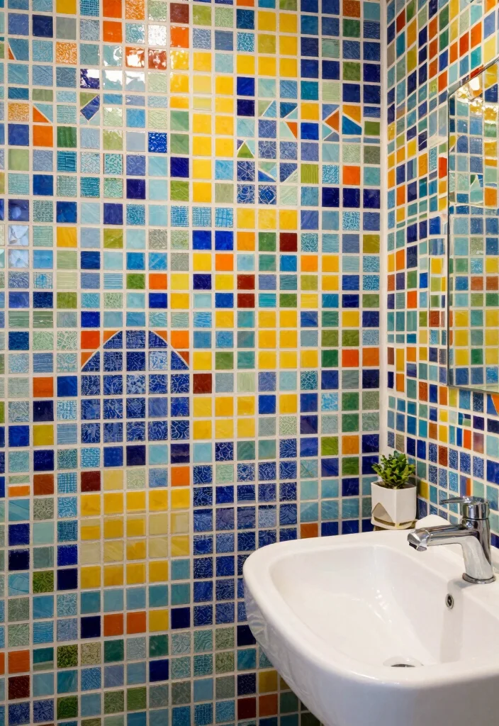 14 Modern Bathroom Wall Tile Ideas for a Sleek Contemporary Look 28 14 Modern Bathroom Wall Tile Ideas for a Sleek Contemporary Look 8. Mosaic Tiles 0