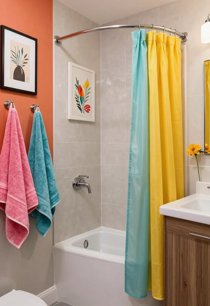14 Modern Ensuite Bathroom Ideas for a Polished Finish 10. Colorful Accents 0
