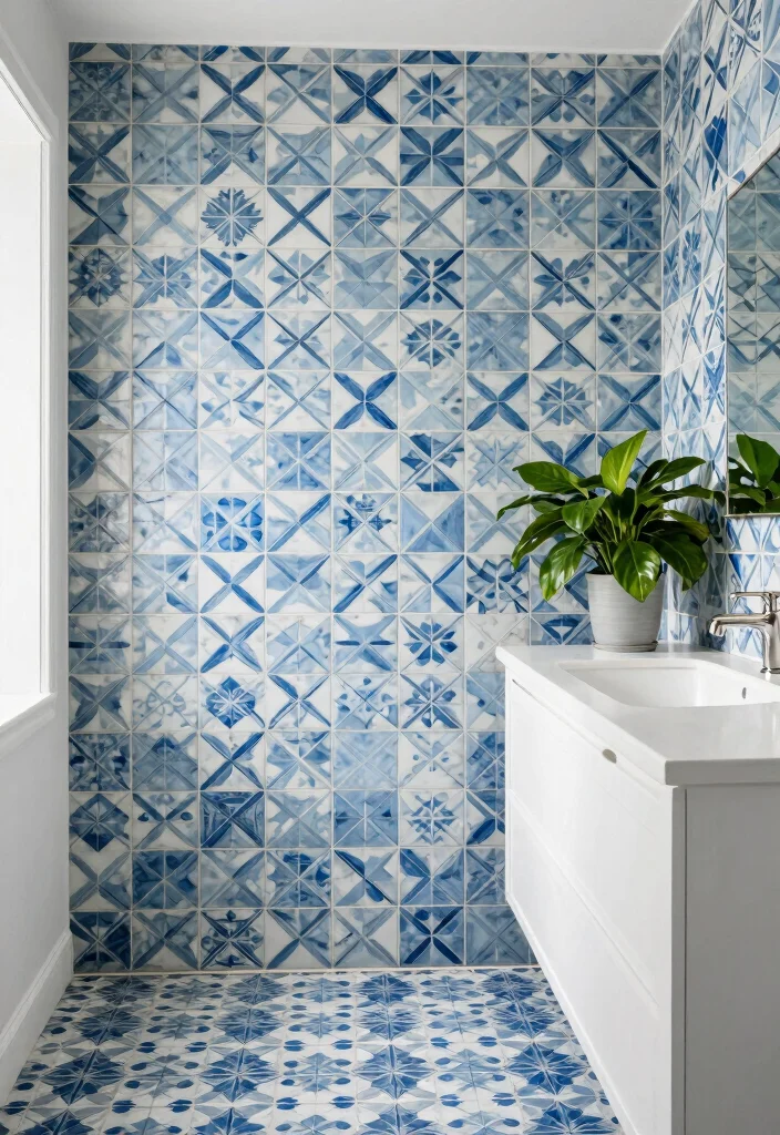 14 Modern Ensuite Bathroom Ideas for a Polished Finish 3. Elegant Tile Patterns 0
