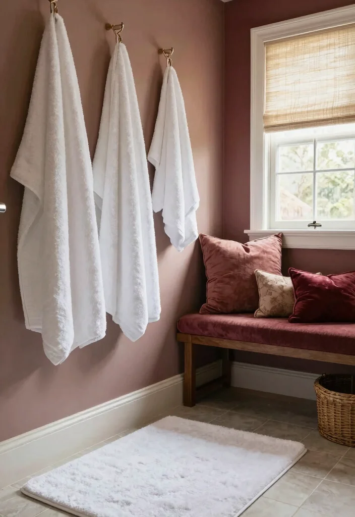 14 Modern Ensuite Bathroom Ideas for a Polished Finish 7. Luxurious Textiles 0