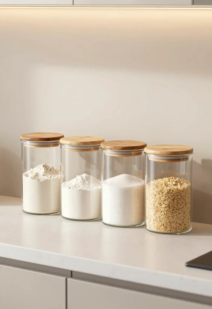 14 Modern Kitchen Counter Decor Ideas with Minimal Style 3 14 Modern Kitchen Counter Decor Ideas with Minimal Style 3. Incorporate Minimalist Canisters 0