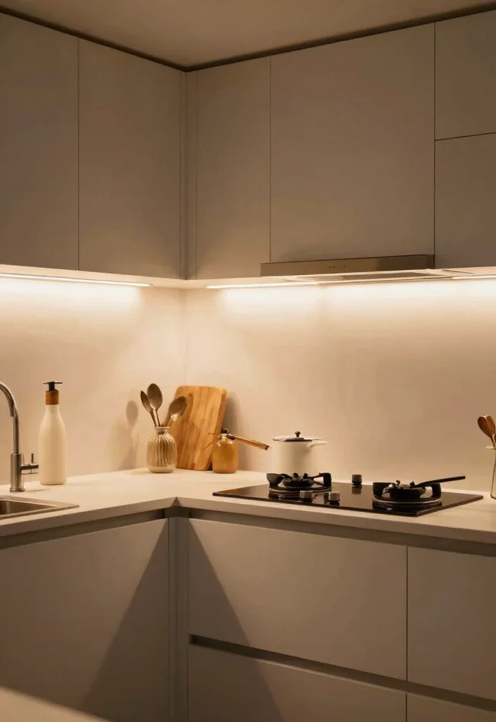 14 Modern Kitchen Interior Ideas with Clean Lines 52 14 Modern Kitchen Interior Ideas with Clean Lines 12. Ambient Lighting 0