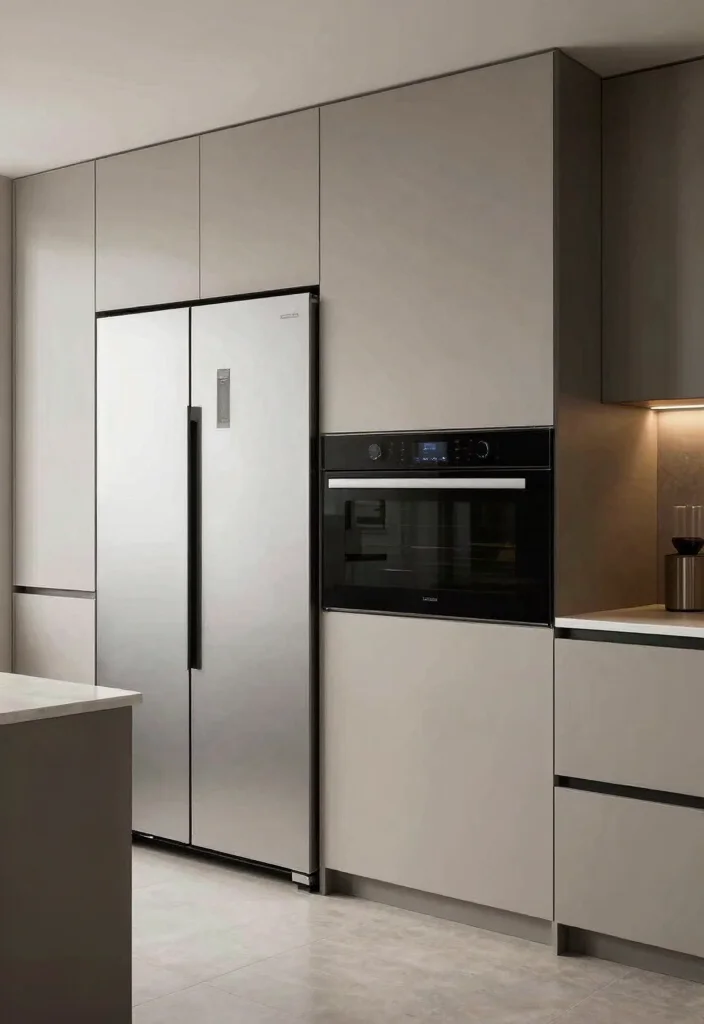 14 Modern Kitchen Interior Ideas with Clean Lines 27 14 Modern Kitchen Interior Ideas with Clean Lines 7. Integrated Appliances 0