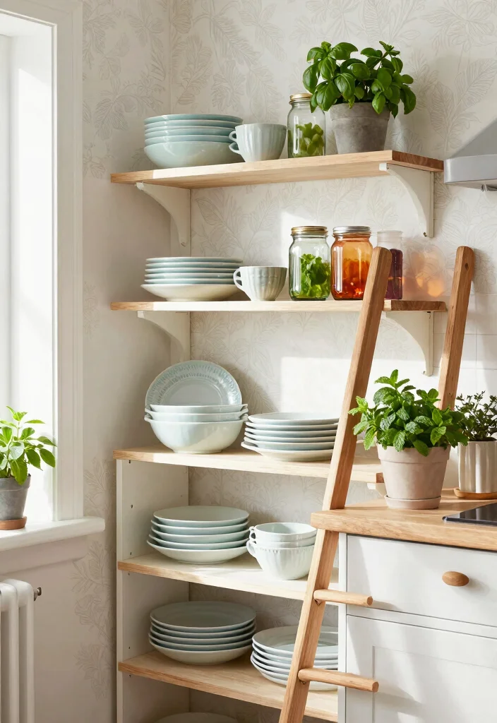 14 Small Space Kitchen Decor Ideas That Feel Open 1. Embrace Open Shelving 0