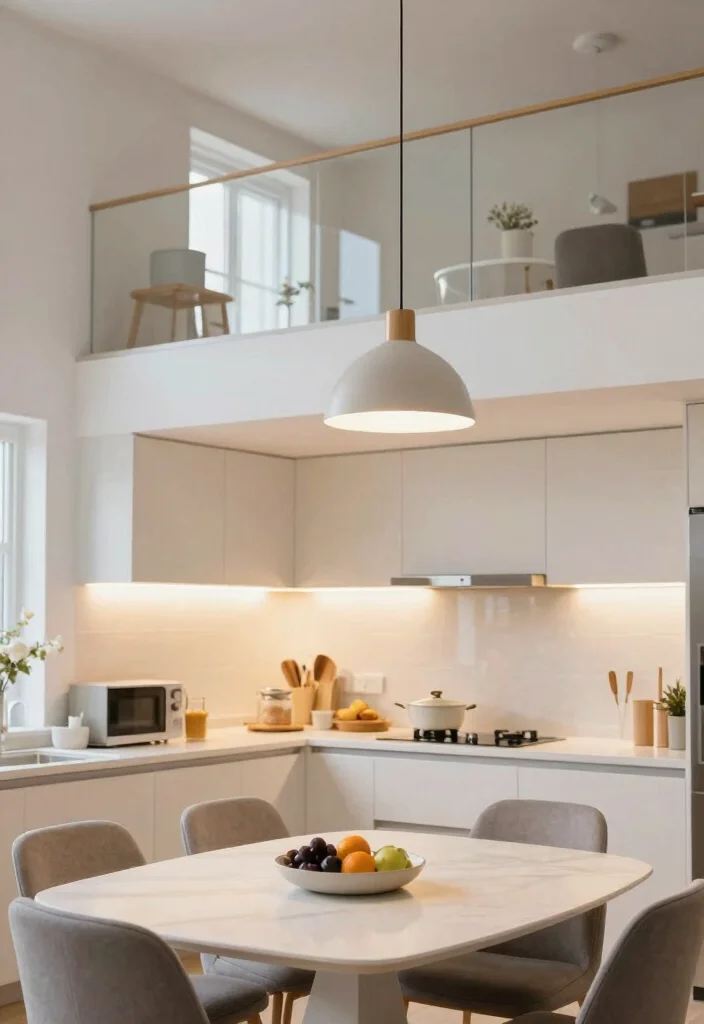 14 Small Space Kitchen Decor Ideas That Feel Open 10. Incorporate Multi Level Lighting 0