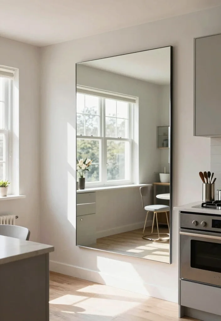 14 Small Space Kitchen Decor Ideas That Feel Open 14. The Power of Mirrors 0