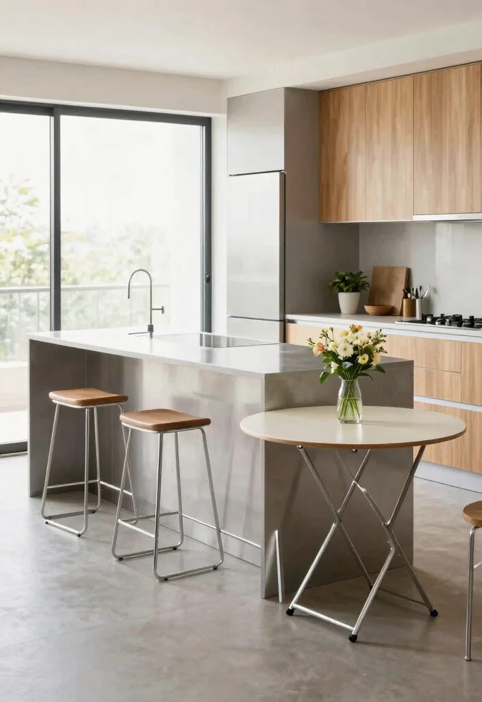14 Small Space Kitchen Decor Ideas That Feel Open 2. Use Multi Functional Furniture 0