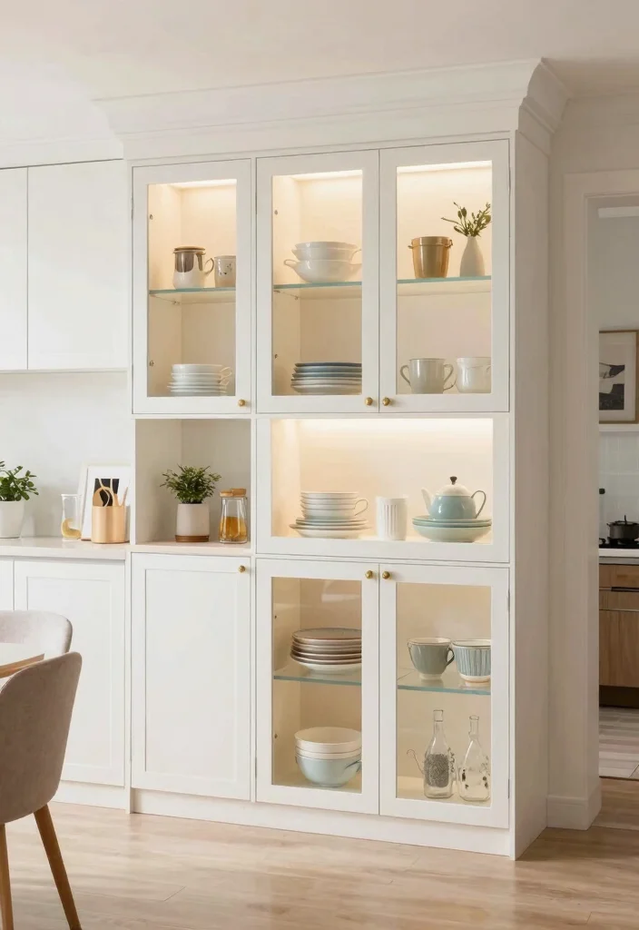 14 Small Space Kitchen Decor Ideas That Feel Open 5. Separate Spaces with Glass 0