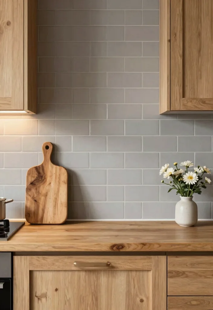 14 Subway Tile Kitchen Backsplash Ideas That Stay Timeless 6. Matte Finish Subway Tiles for a Soft Look 0