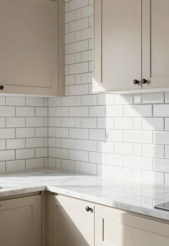 14 Subway Tile Kitchen Backsplash Ideas That Stay Timeless 9. Subway Tiles with Grout Color Contrast 0