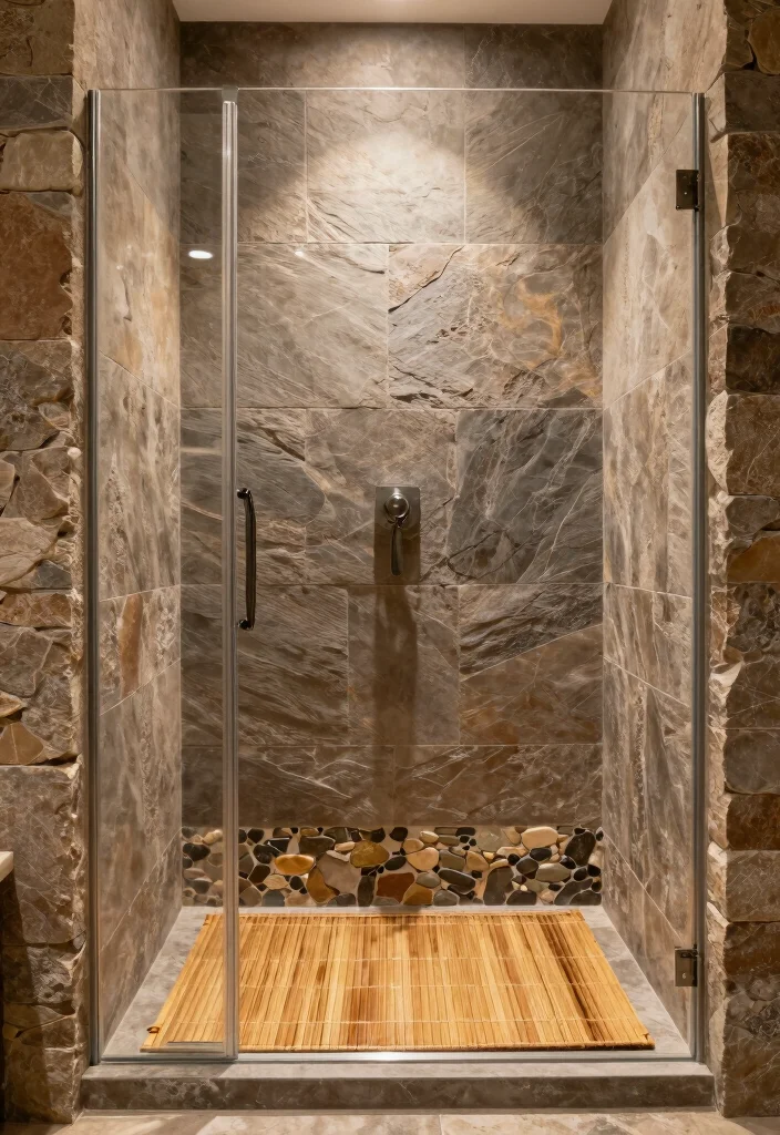 14 Walk In Shower Bathroom Ideas for a Modern Layout 2 14 Walk In Shower Bathroom Ideas for a Modern Layout 2. Natural Stone Accents 0
