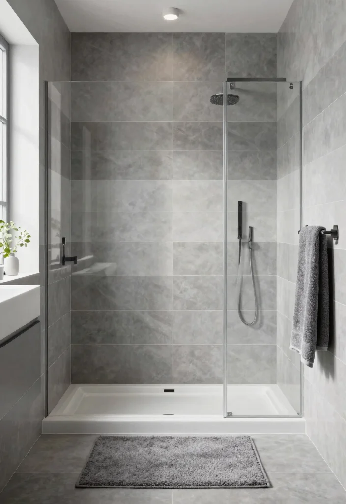 14 Walk In Shower Bathroom Ideas for a Modern Layout 15 14 Walk In Shower Bathroom Ideas for a Modern Layout 5. Monochromatic Color Schemes 0