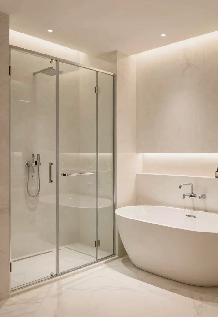 14 Walk In Shower Bathroom Ideas for a Modern Layout 28 14 Walk In Shower Bathroom Ideas for a Modern Layout 8. Luxurious Bathtub Integration 0