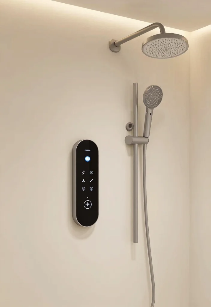 14 Walk In Shower Bathroom Ideas for a Modern Layout 39 14 Walk In Shower Bathroom Ideas for a Modern Layout 9. Smart Technology Features 0