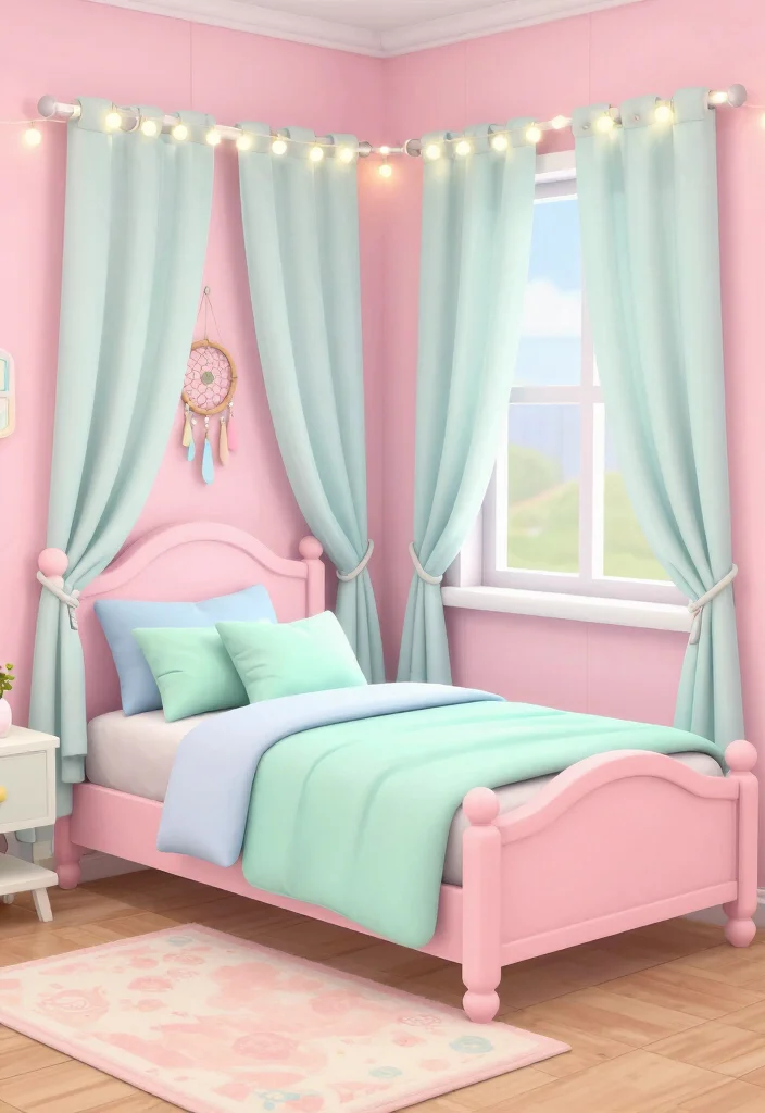 9 Bloxburg Bedroom Ideas for Creative Builds 4. Soft Pastel Escape 0