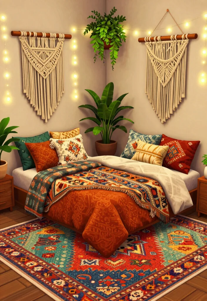 9 Bloxburg Bedroom Ideas for Creative Builds 6. Elegant Bohemian Retreat 0