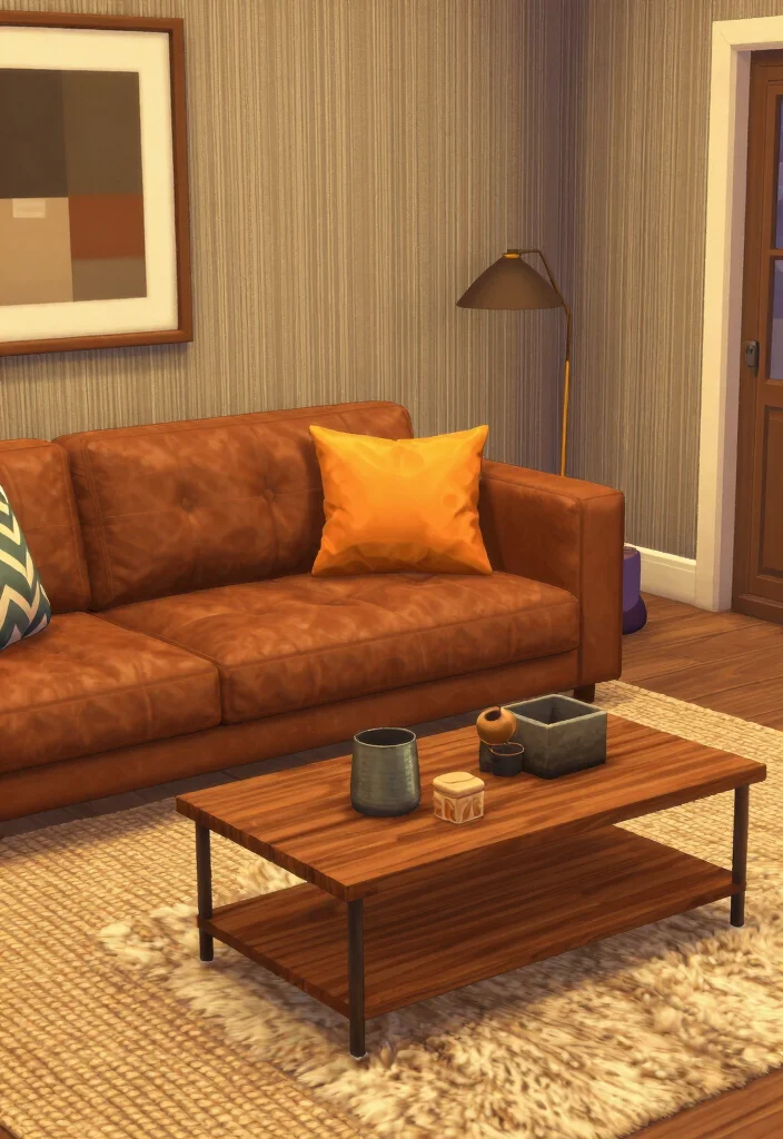 9 Bloxburg Big Living Room Ideas for Large Builds 4. Layered Textures 0