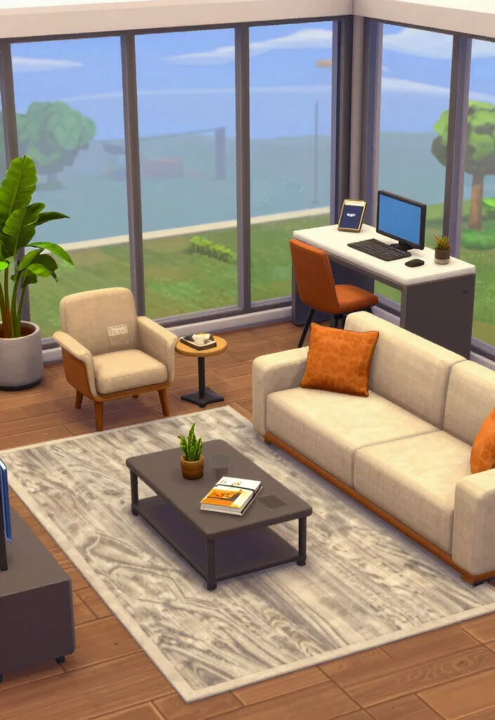 9 Bloxburg Big Living Room Ideas for Large Builds 8. Multi functional Spaces 0